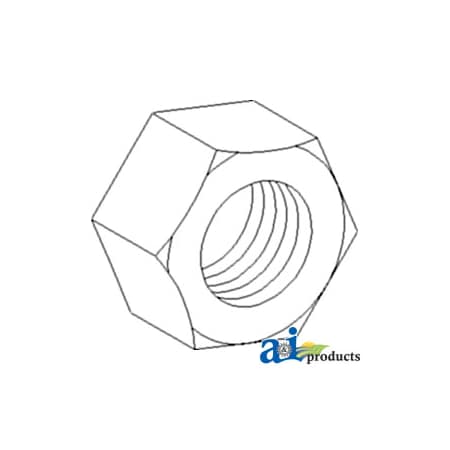 A & I Products Nut 3/4-16 Hex 1" x1" x0.5" A-HD34NFNUT